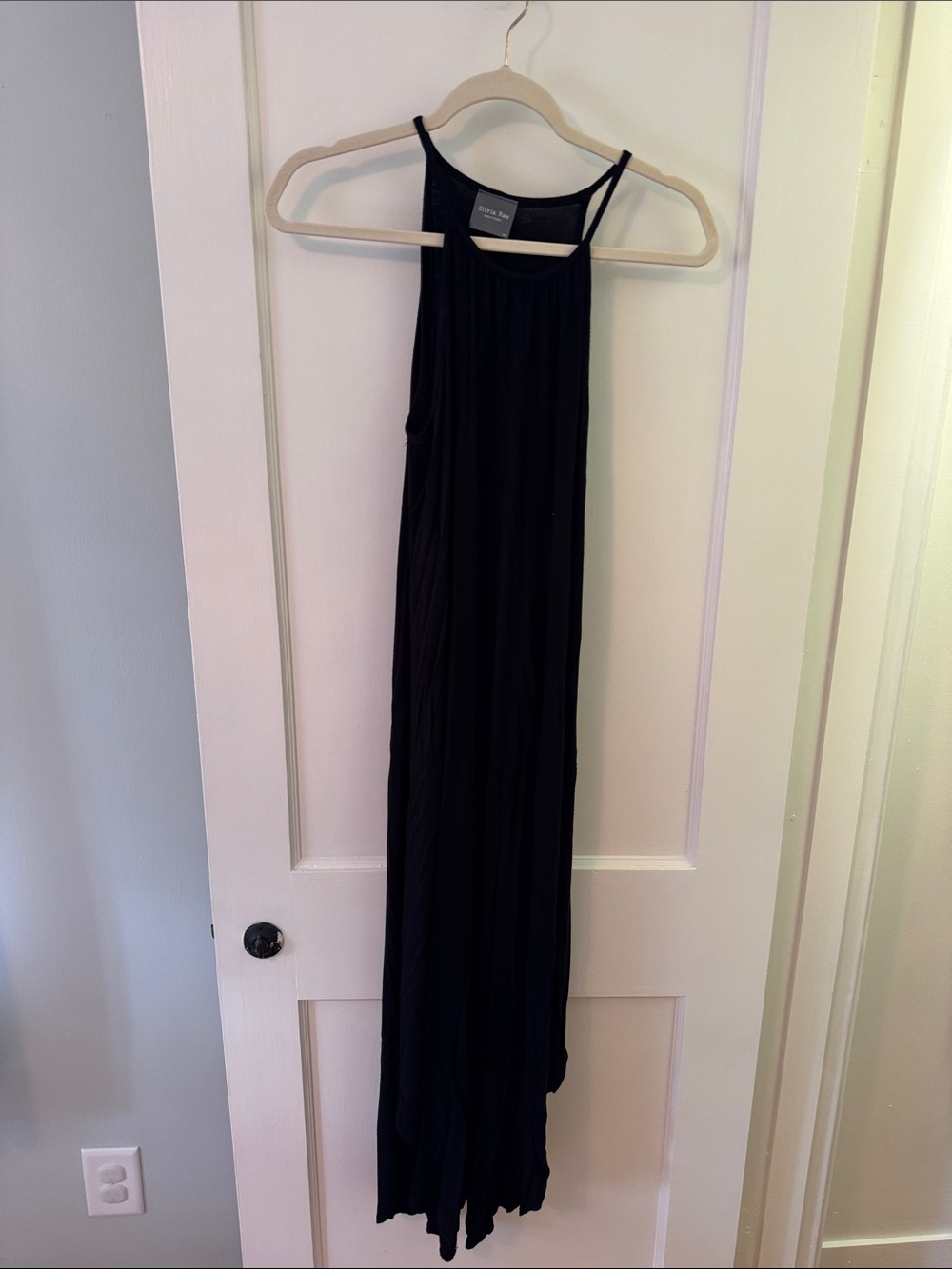 Women's Black Halter Maxi Dress